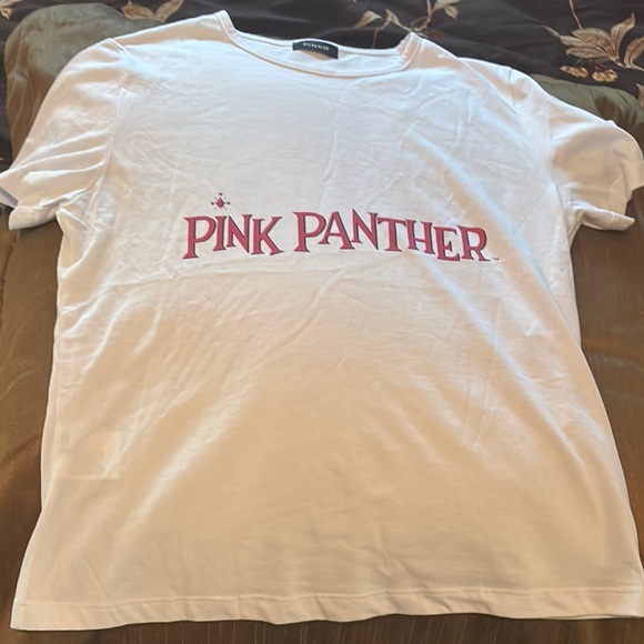 Pinko Tops - Pinko White and Pink Short Sleeve T-Shirt